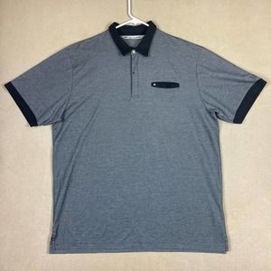 Travis Mathew Short Sleeve Polo‎ Golf Shirt Mens XL Gray Chest Pocket